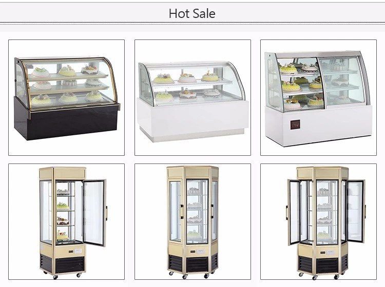 Glass Display Commercial Cake Refrigerator Showcase Cooler