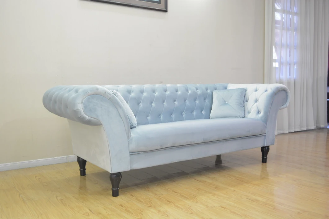 Classic European Style Linen Sofa Leather Sofa Modern Sofa Fabric Sofa Home Furniture Set