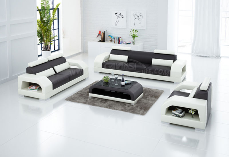 Nordic Elegant Leather Sectional Sofa Set for Home Use