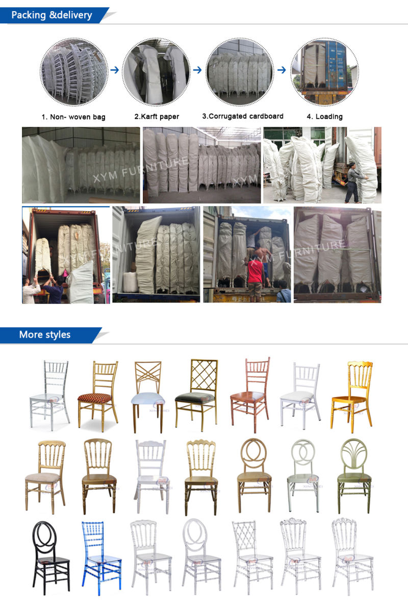 Modern Design Stackable White Chiavari Chairs for Wedding