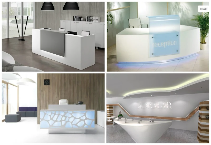 Marble Modern Service Counter/Front Desk/Reception Desks