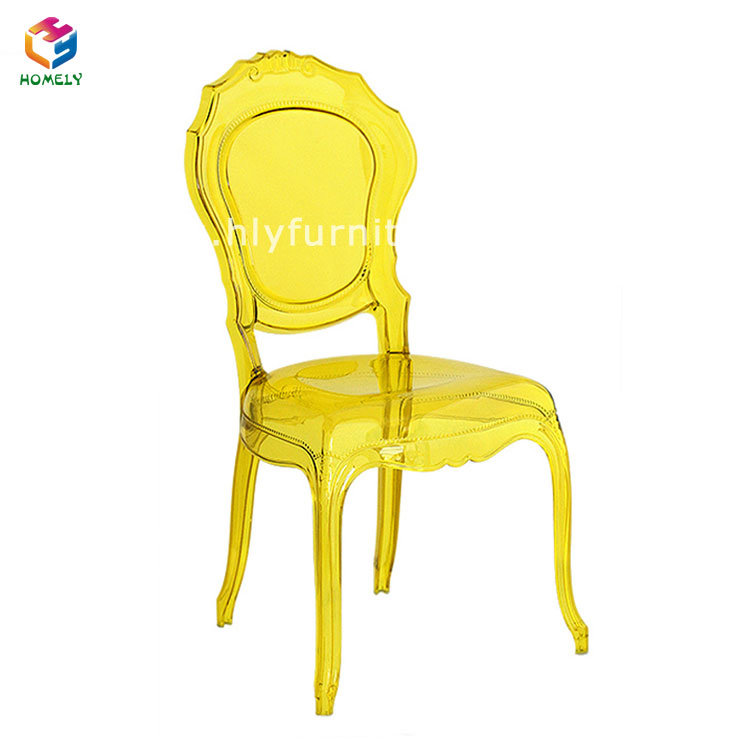 Chinese Wholesale Restaurant Plastic Acrylic Transparent Clear Belle Epoque Chair