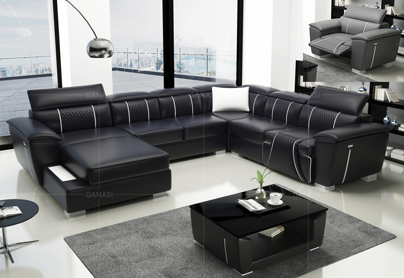 Hot Selling Pneumatic Sofa New Design Leather Sofa