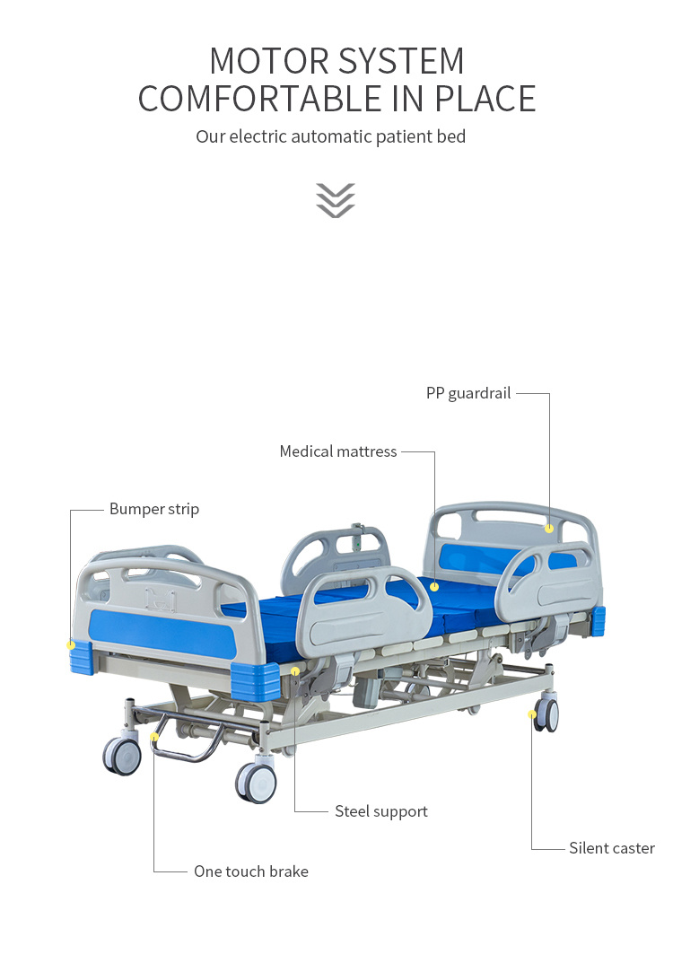 Ce Reliable and Durable Electric ICU Hospital Bed Medical Bed