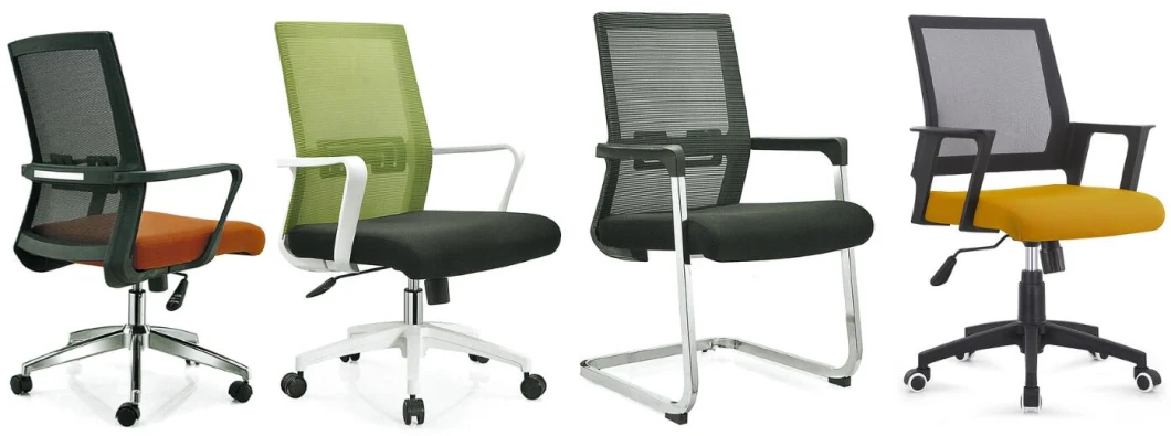 Adjustable High MID Back Office Chair Comfortable Colorful Plastic Office Mesh Chairs