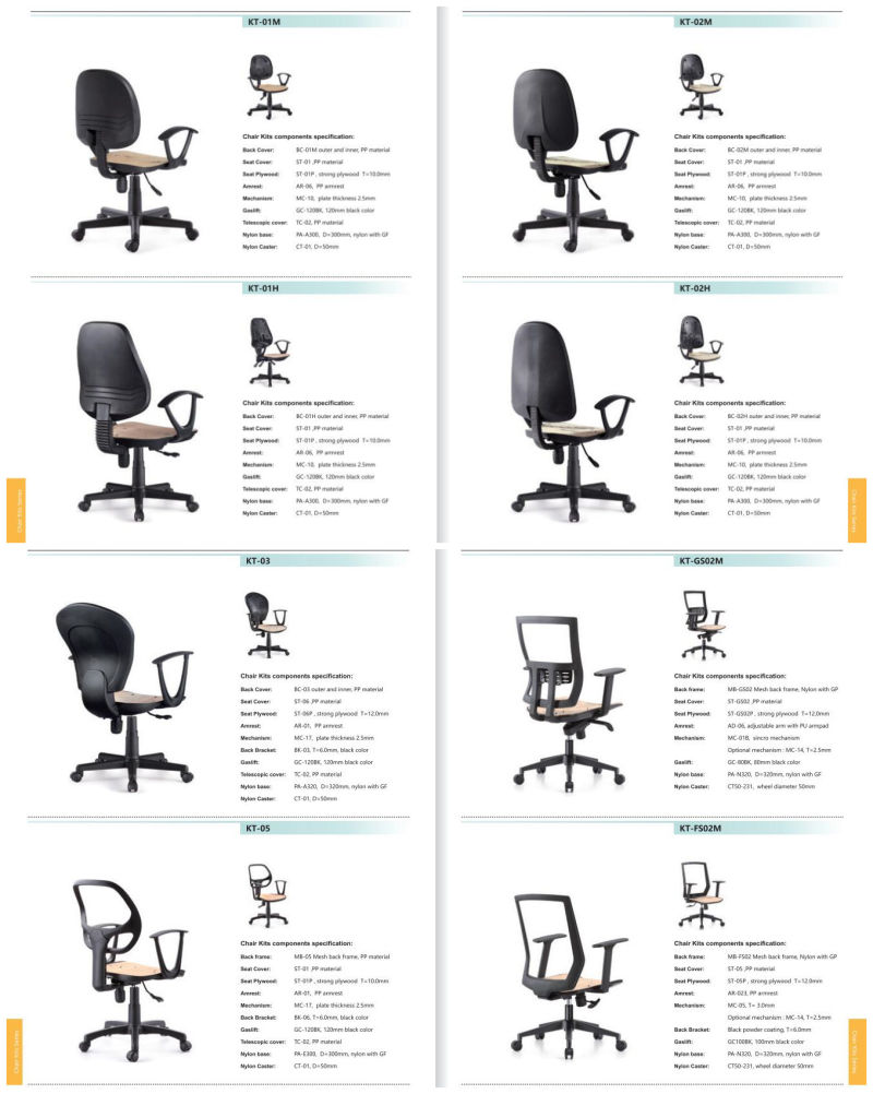 Foshan Factory Alll Set Computer Gaming Office Chair Spare Parts