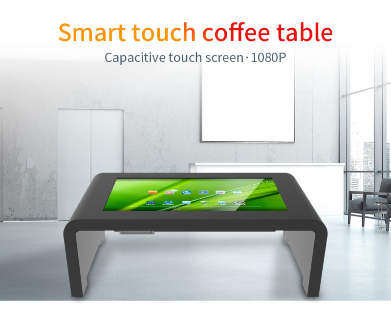 Wholesale 43 Inch Interactive Touch Screen Coffee Table Capacitive Waterproof Touch Screen Restaurants Smart Coffee Table