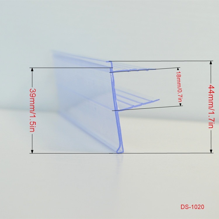 18mm Thickness Plastic Shelf Talker Clip for Glass Shelf