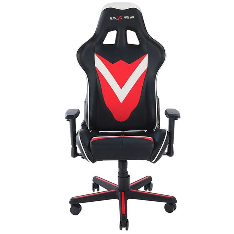 Custom Made Gaming Chair in Soft Leather Computer Chair with Multi Colored LED Lights
