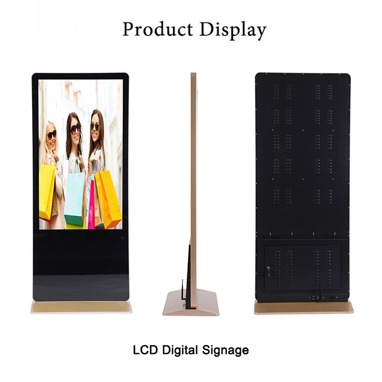 49 Inch Indoor Floor Standing Shopping Mall LCD Advertising Digital Signage