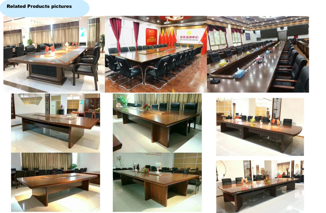 Modern High Grade Office Boardroom Wooden Conference Meeting Room Table