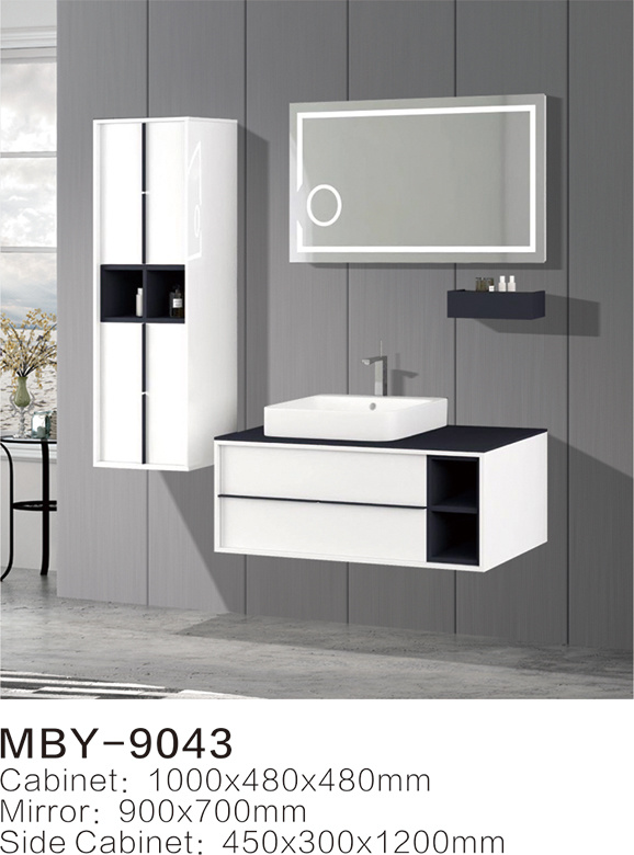 European Modern Bathroom Vanity with PVC Cabinet