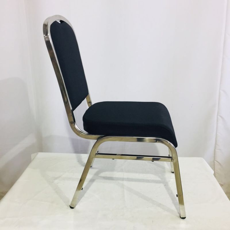 Stackable Stainless Steel Chair Restaurant Dining Chair Hotel Luxury Banquet Chair