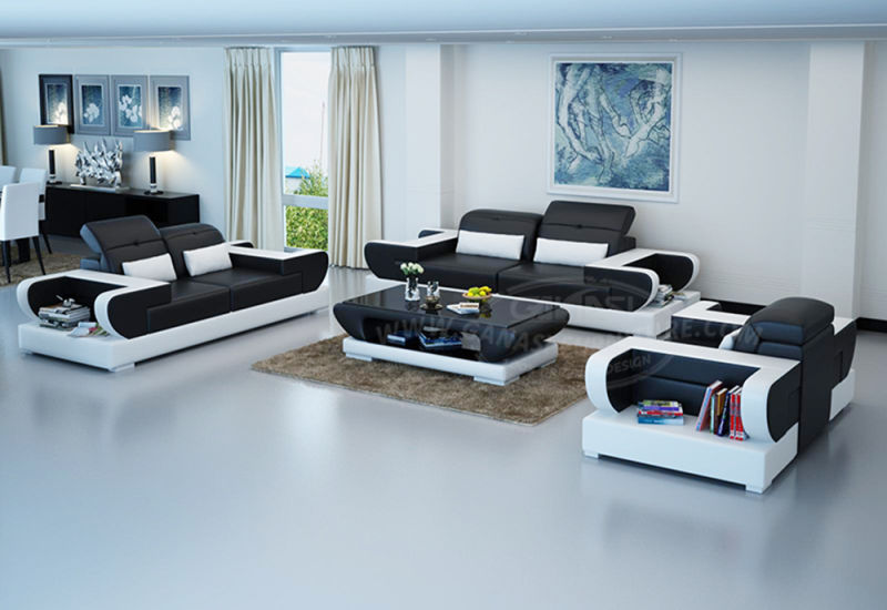 Modern Office Leather Furniture Recliner Sofa Set for Reception
