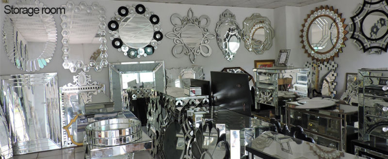 Antique Vanity Mirrored Dresser/Makeup Table