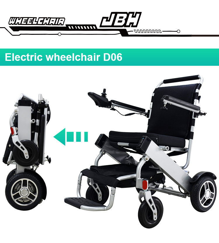 Electric Wheelchair Aluminum Light Weight Power Wheelchair for Disabled