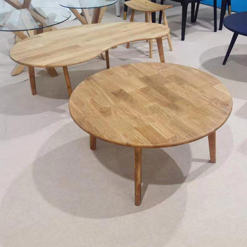 Oak Dining Table Wooden Round Dining Table
