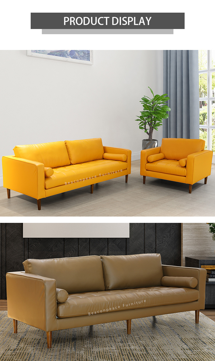 Modern Leisure L-Shaped Couch Fabric Sofa for Living Room