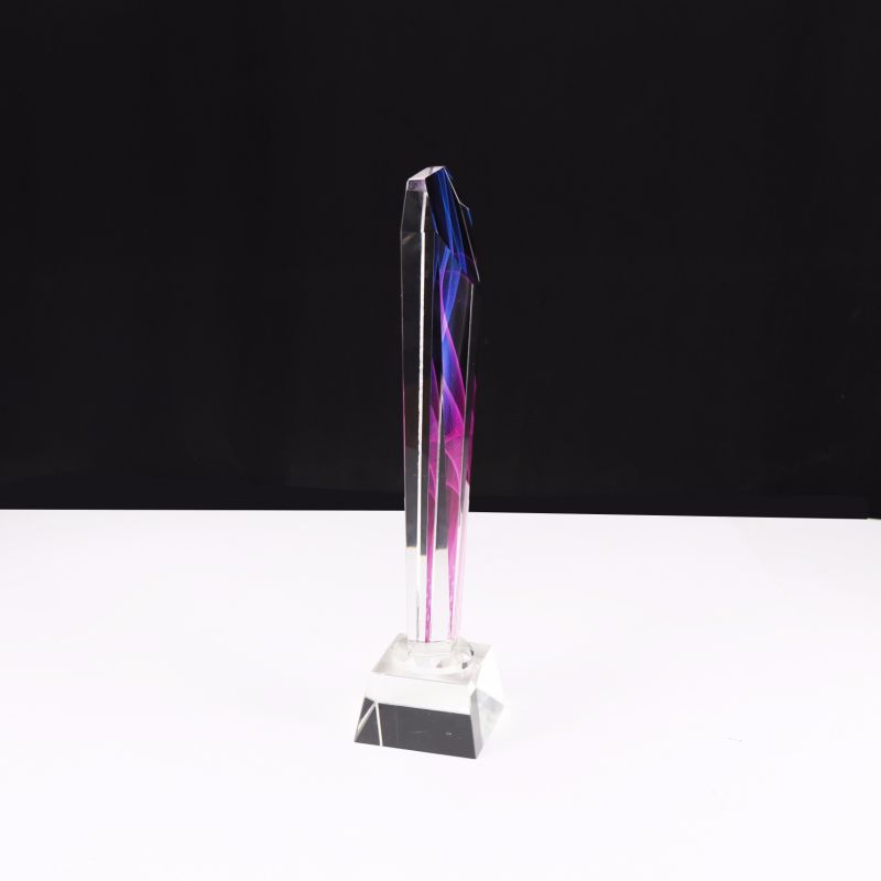 Souvenir Crystal Trophy Glass Plaque Craft for Businness Gifts
