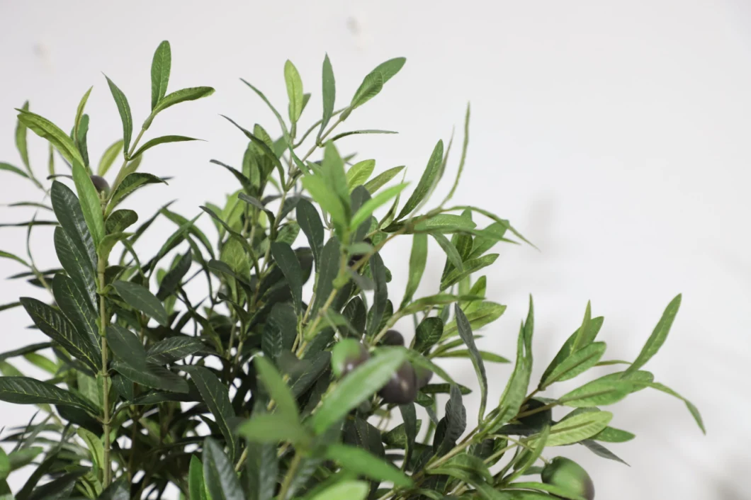 Plastic Table Indoor Faux Artificial Green Plants Bonsai