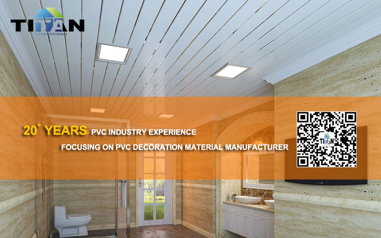 Fitting Wood Color PVC Ceiling Panels Design