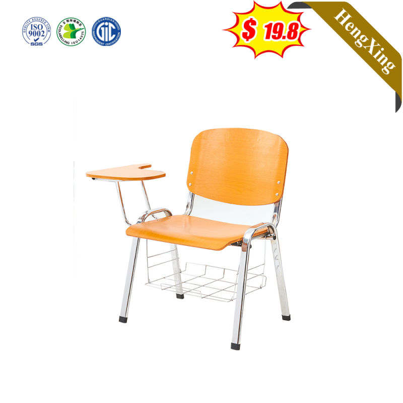 Solid Wood Office Chair Wooden Training Chair with Clipboard Meeting Chair Student Writing Desk and Chair Set School Furniture