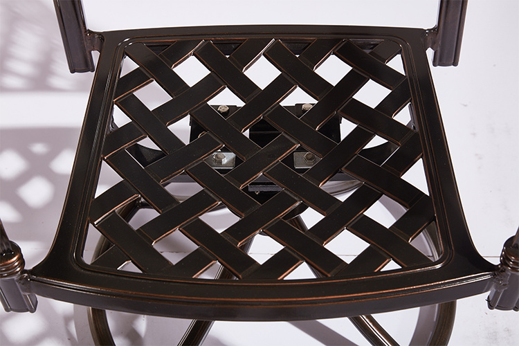 Hot Sale Rotatable Outdoor Swivel Chair Patio Set Cast Aluminum