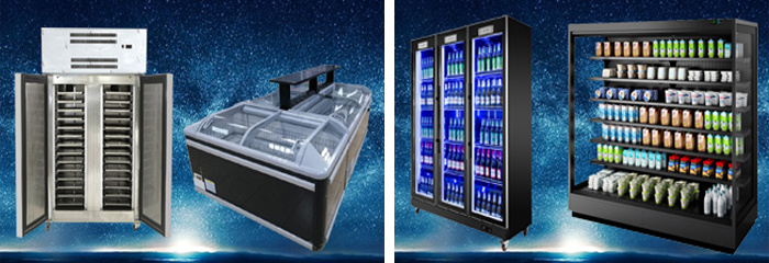 Refrigerated Showcase Single Door Glass Refrigerator Beveragedisplay Cooler