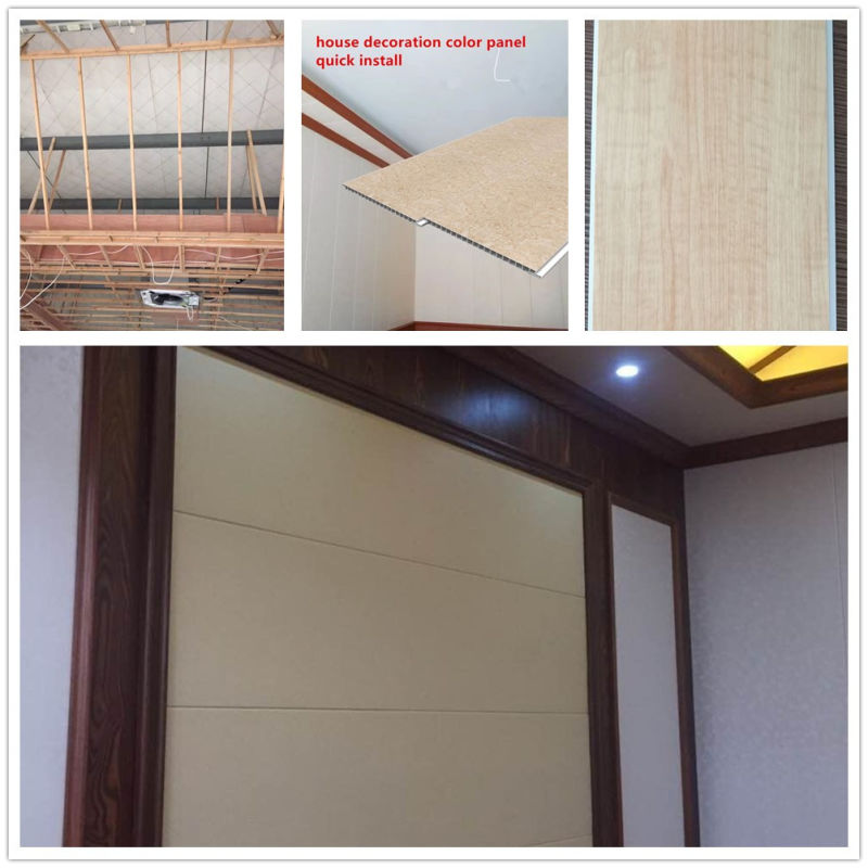 400mm Width Laminated Film PVC Panels for Interior Wall Decoration DC-256