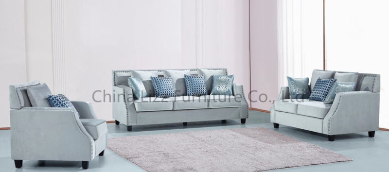 Modern Furniture Set Velvet /Linen Fabric Leisure Sofa for Home
