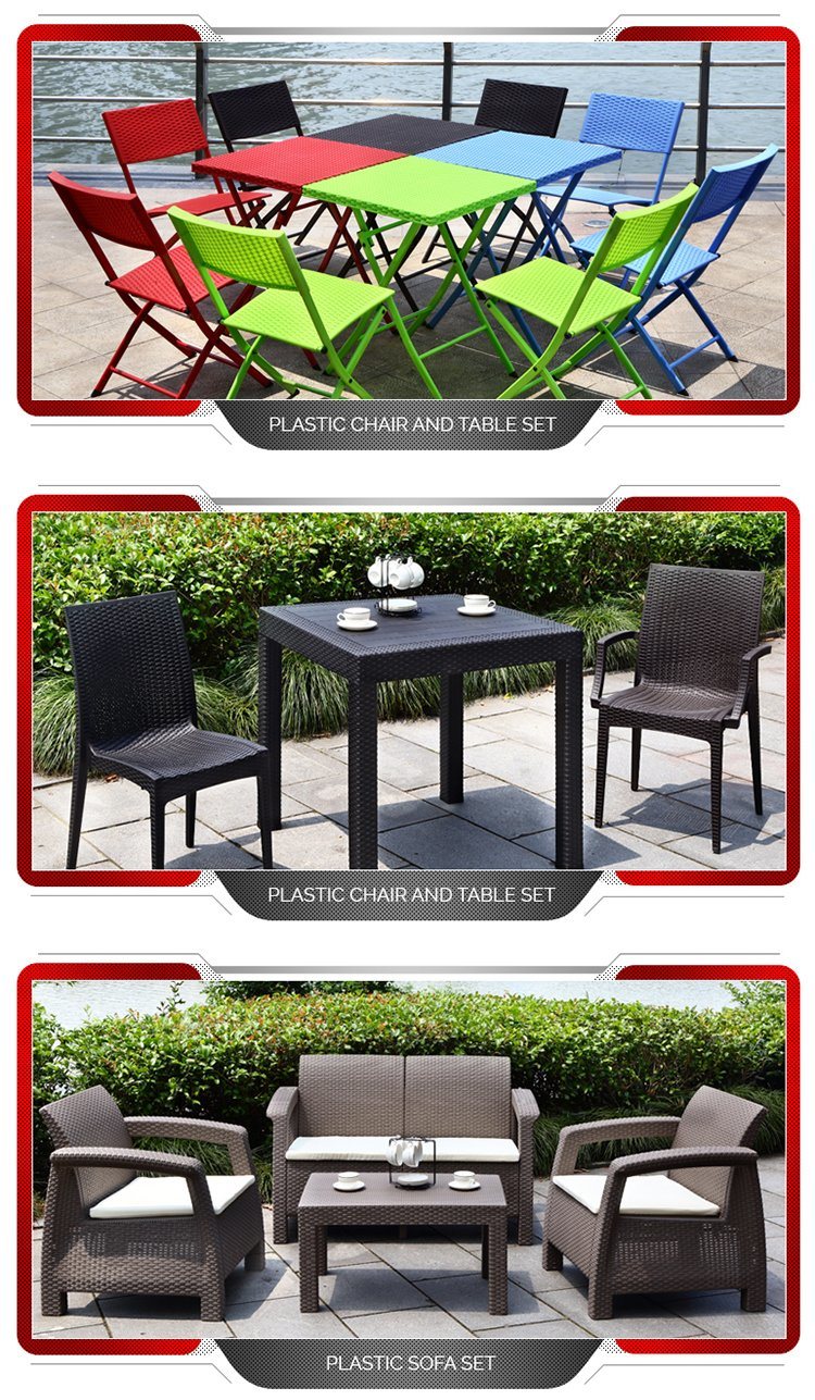 7 Set Detachable Europe Style Outdoor Furniture Wicker Rattan and Garden Patio Sofa Set