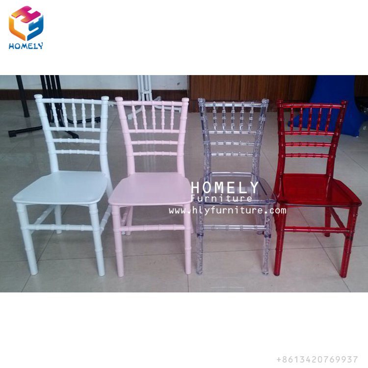 Resin Acrylic Children Chiavari for Events Banquet Chairs