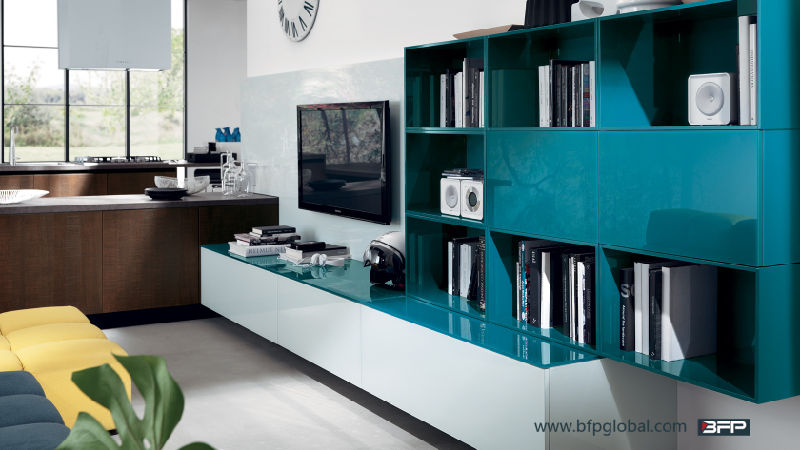 Lacquer European Style TV Cabinet