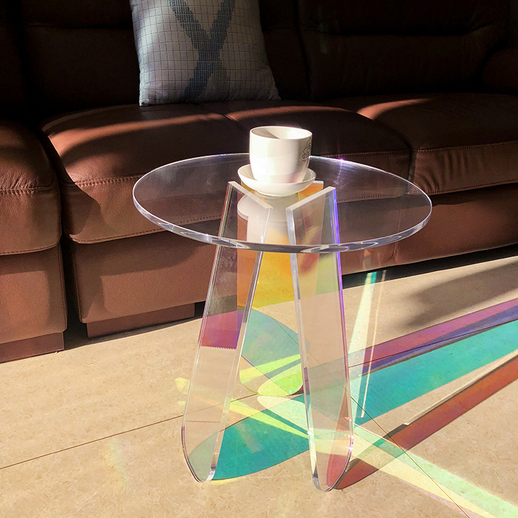 Factory Modern Clear Acrylic Coffee Table Household Iridescent Coffee Table