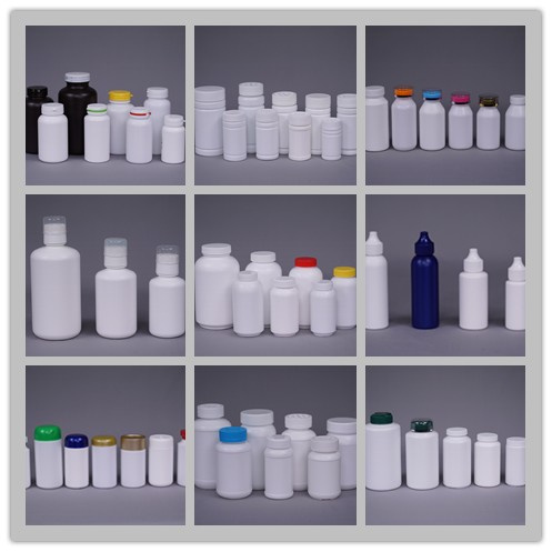 Manufacture Pet 175ml Glass-Imitated Bottle Plastic Medicine Capsule Bottle