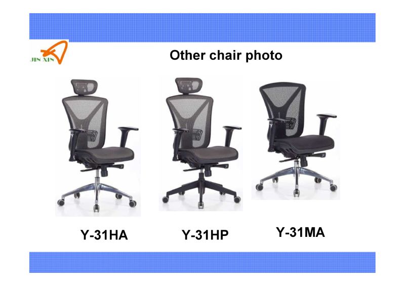 Middle Back Full Mesh Aluminum Base Office Manager Chair