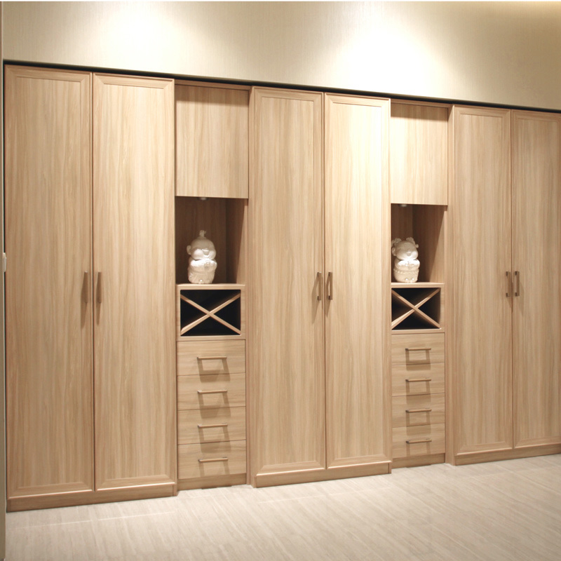 Oppein Melamine Wood Closet Wardrobe with Drawers (YG11214)