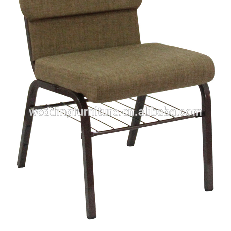 Iron Upholstered Chair Dining Modern Cheap Church Chair