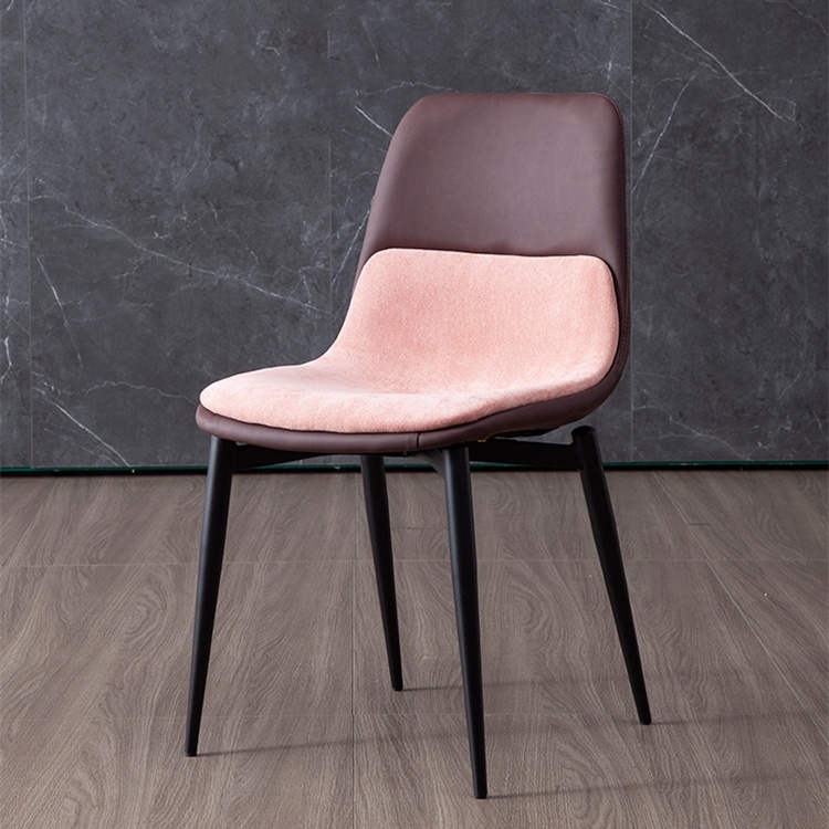 Factory Modern Restaurant Contemporary Furniture Steel Leather Dining Chairs