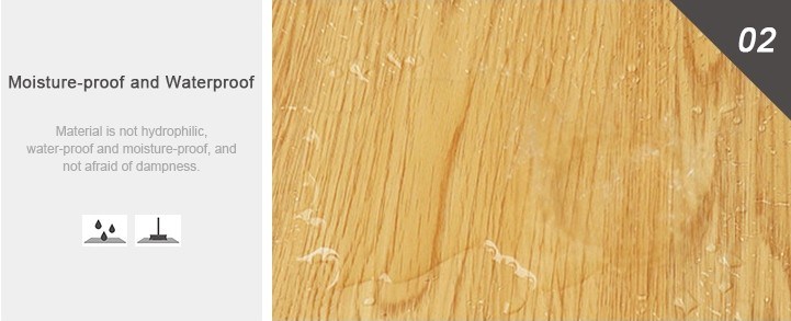 Anti-Skidding Durable Spc Flooring Tiles 4.0mm Easy-Click Spc Wood Grain Look