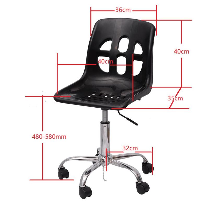 Lab Office Anti-Static Plastic Chair with Backrest Cleanroom ESD Chair