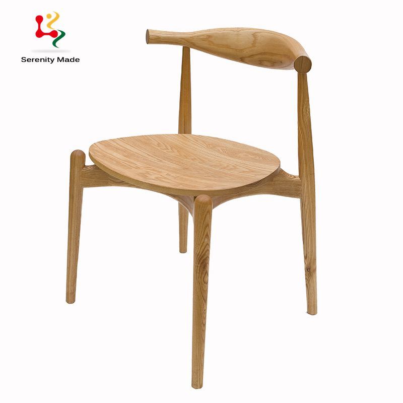 Modern Furniture Elbow Chair Wooden Dining Chair Wholesale Restaurant Chair