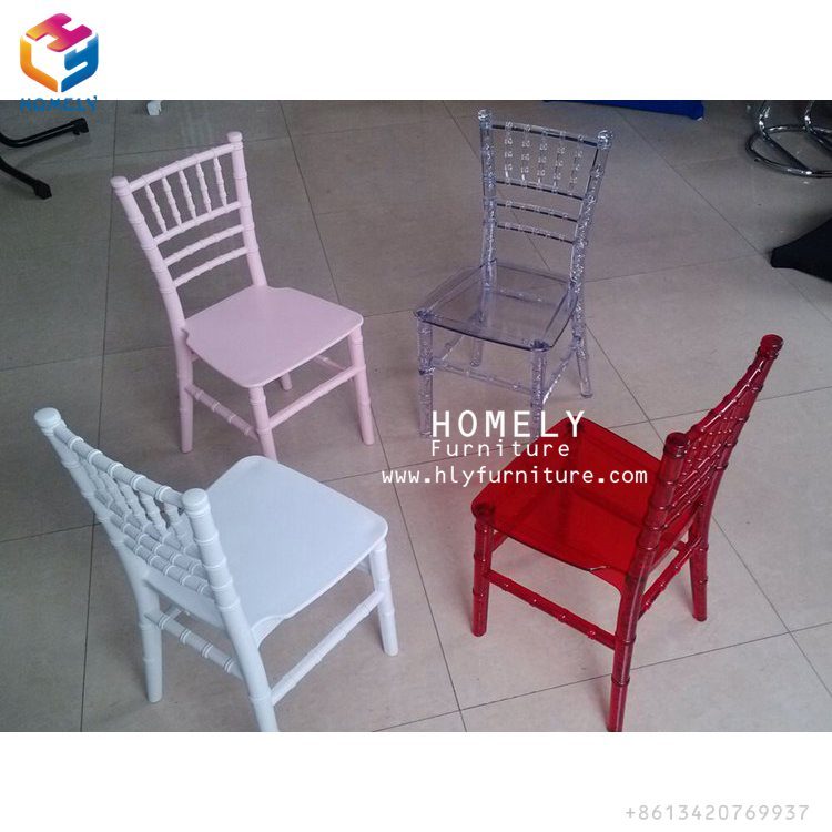 Resin Acrylic Children Chiavari for Events Banquet Chairs