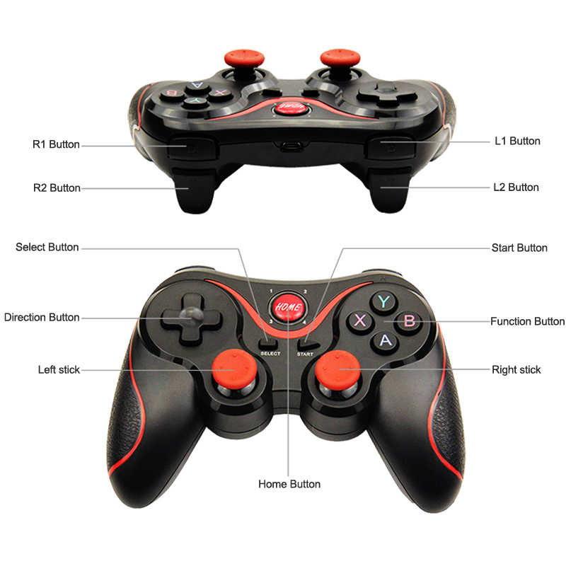 Hot Wireless Joystick Bluetooth Game Controller for PC Ios Android TV Desktop