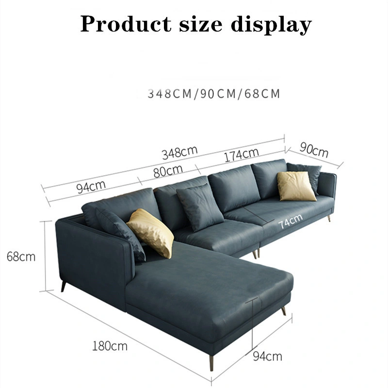 Nordic Technology Cloth #Sofa Furniture, Italian Simple Couch Small Family L-Shaped Sofa Linl0066