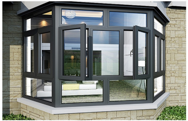 Broken Thermal Slider Exterior Glass Doors for Sun House