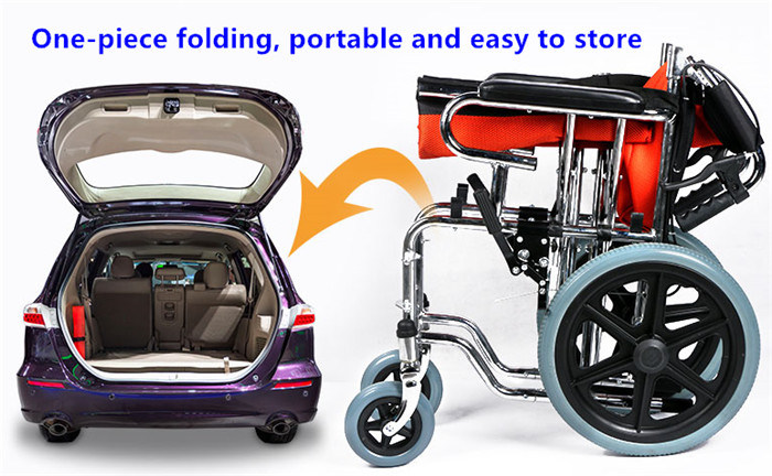 Stainless Steel Wheelchair for Elder Disable