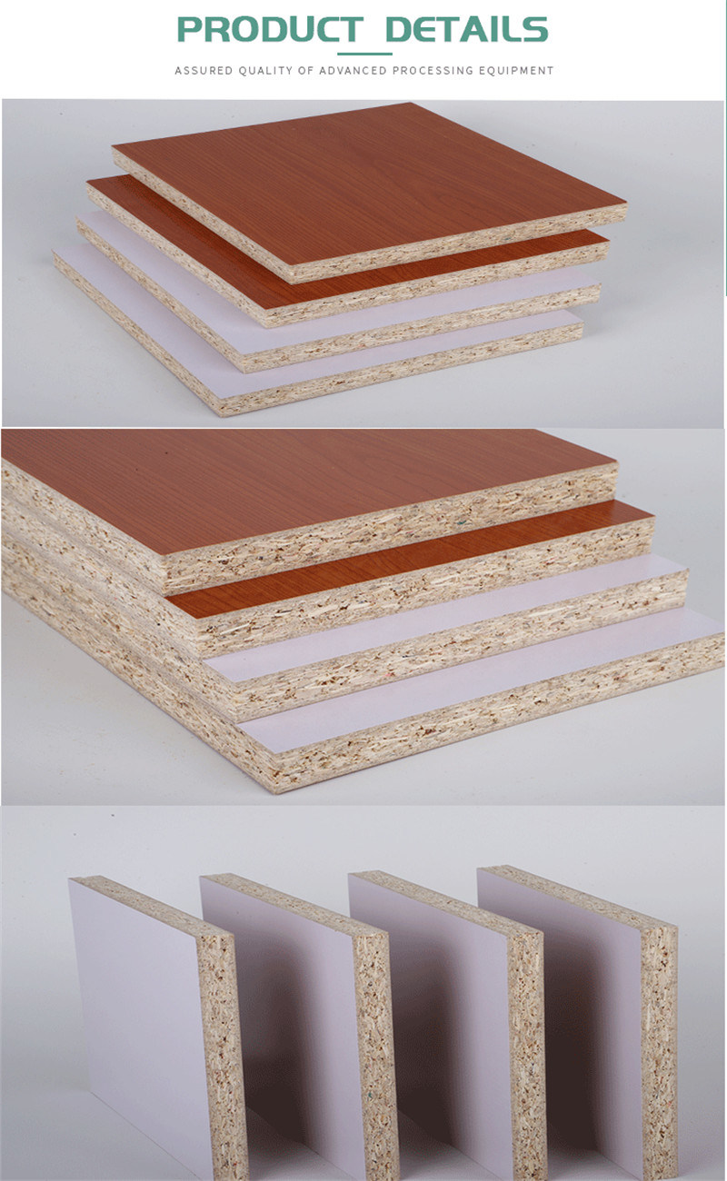 Cabinet Grade Heat Resistant 18mm Melamine Particle Board for Furniture