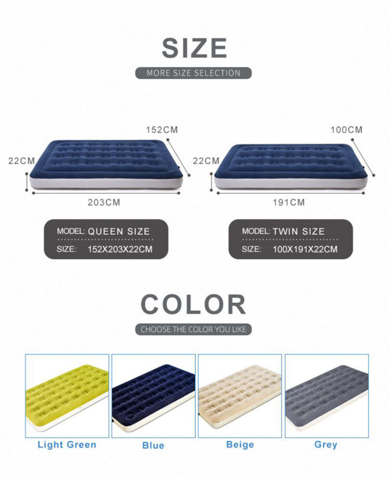 Air Bed Sleeping Mattress Air Cushion Bed Inflatable Floating Bed