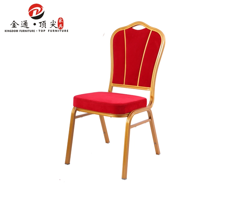 Stock Cheap china aluminum frame high quality wholesale stackable banquet chair and chair cover
